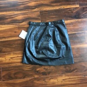 Faux leather skirt never been worn!
